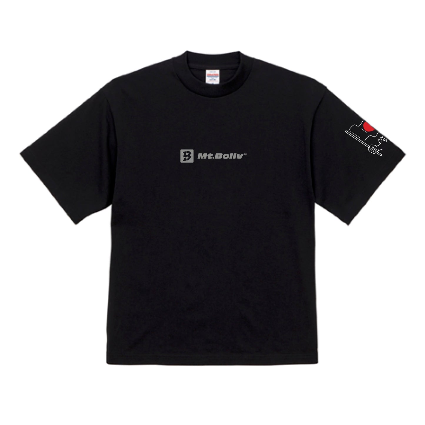 Mt.Bollv_BN_Black 7.1オンス オープンエンド ラギッド Tshirt