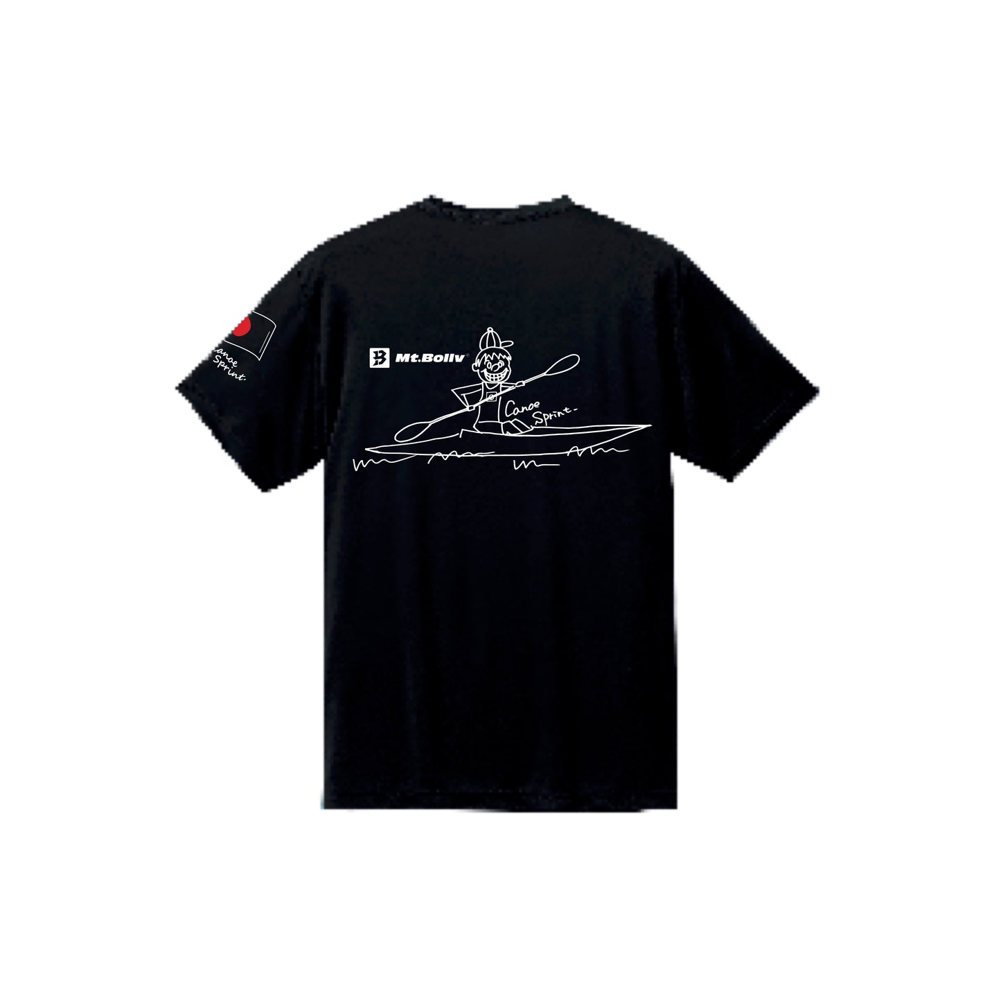 Mt.Bollv_NBOY_Black 4.7オンス ドライシルキータッチ Tshirt