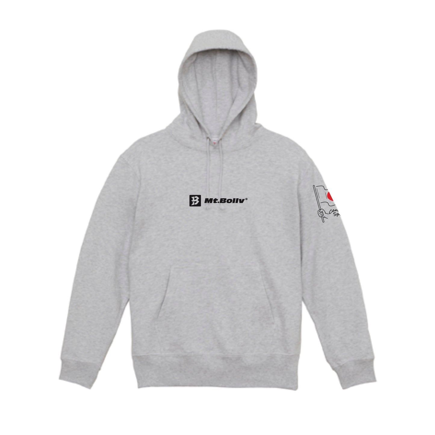 Mt.Bollv_BOY_Ash 10.0oz スウェット パーカ(裏パイル)