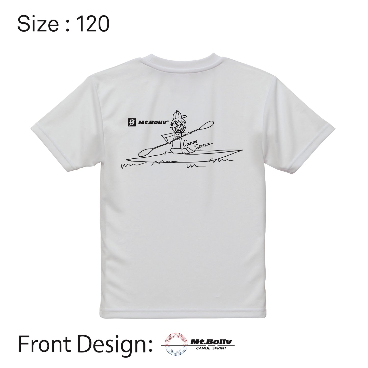 Mt.Bollv_ドライTシャツJr BOY ホワイト / 120