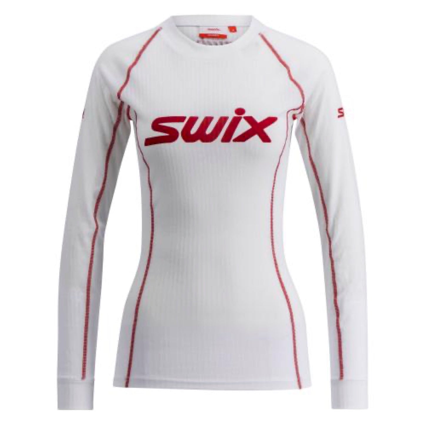 LSW1 RaceX Classic Long Sleeve W / Bright White/Swix Red