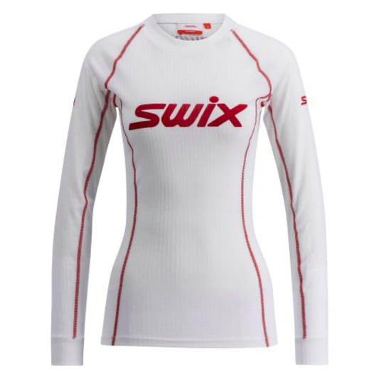 LSW1 RaceX Classic Long Sleeve W / Bright White/Swix Red