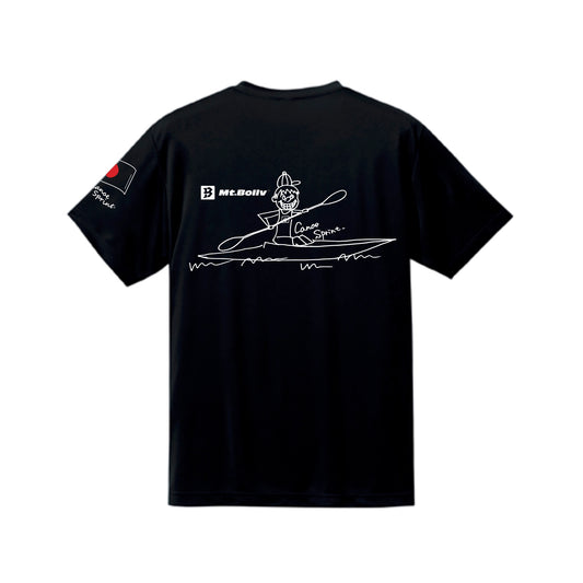 Mt.Bollv_BOY_Black 4.7オンス ドライシルキータッチ Tshirt