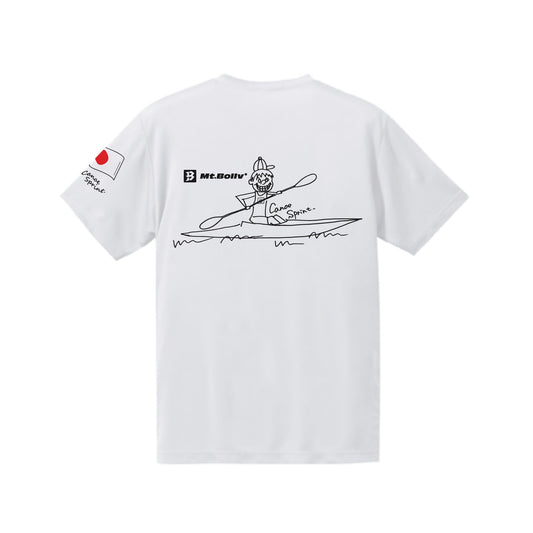 Mt.Bollv_BOY_White 4.7オンス ドライシルキータッチ Tshirt