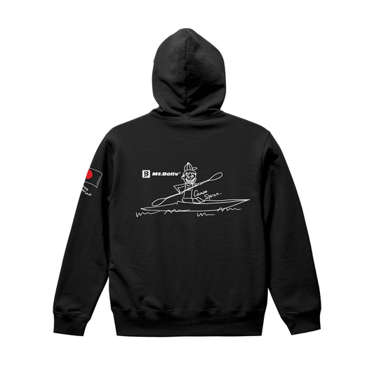 Mt.Bollv_BOY_Black 10.0oz スウェット パーカ（裏パイル）