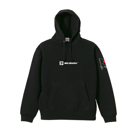 Mt.Bollv_BOY_Black 10.0oz スウェット パーカ（裏パイル）