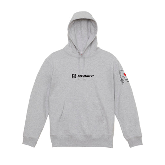 Mt.Bollv_BOY_Ash 10.0oz スウェット パーカ（裏パイル）