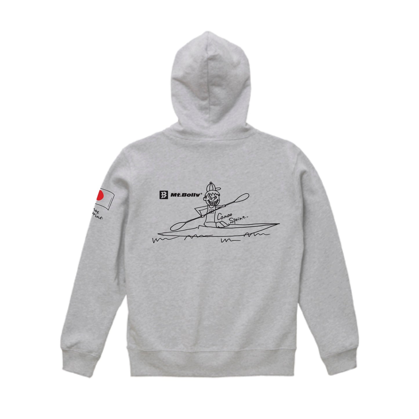 Mt.Bollv_BOY_Ash 10.0oz スウェット パーカ（裏パイル）