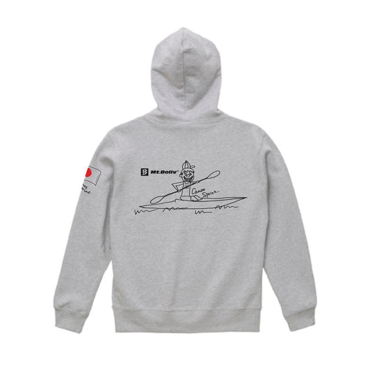 Mt.Bollv_BOY_Ash 10.0oz スウェット パーカ（裏パイル）