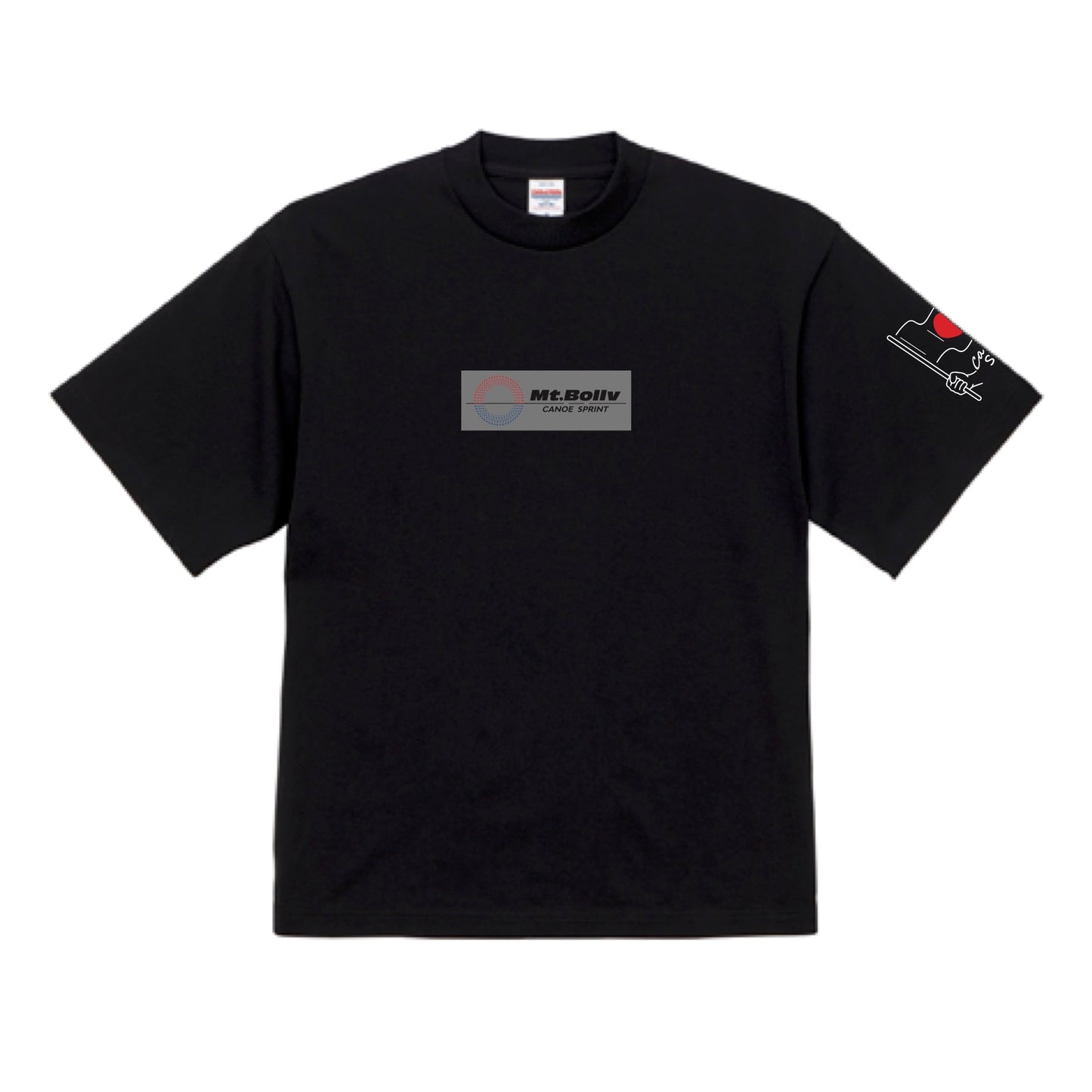 Mt.Bollv_NBN_Black 7.1オンス オープンエンド ラギッド Tshirt