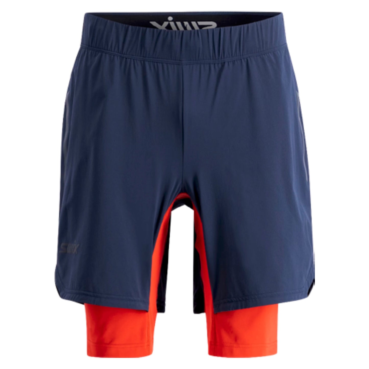 PACE HYBRID SHORTS Men / Dark Navy / Lava